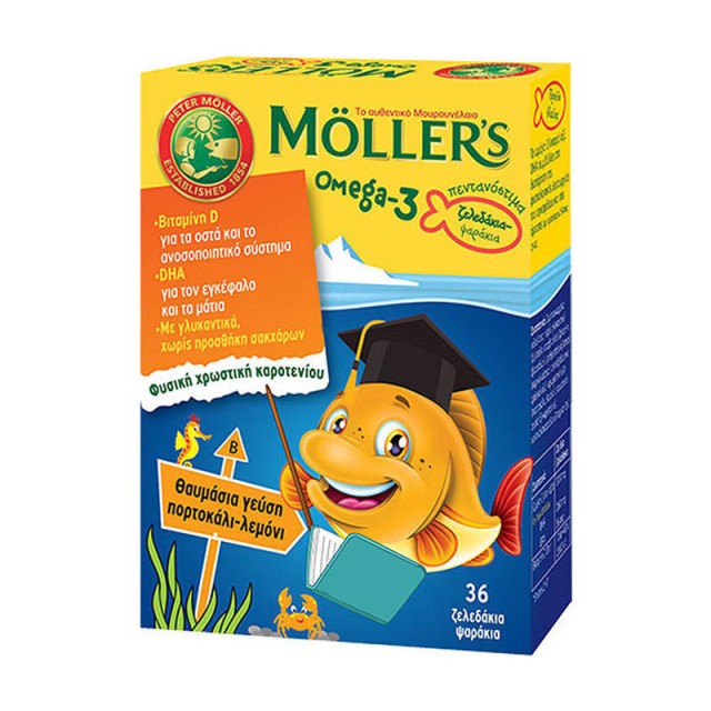 MOLLER`S ΖΕΛΕΔΑΚΙΑ 36 LEMON/ORANGE